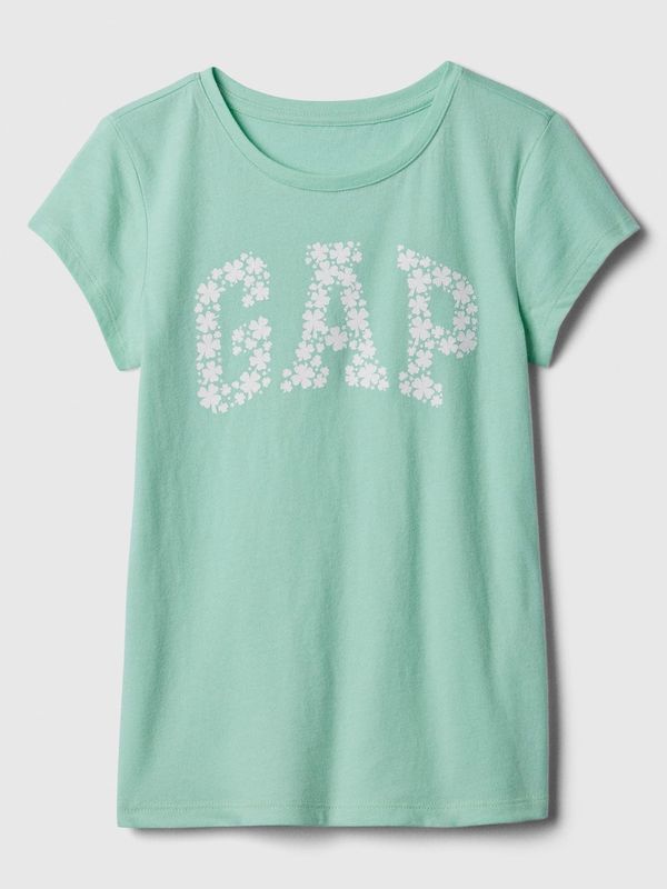 GAP Turquoise girls' T-shirt GAP