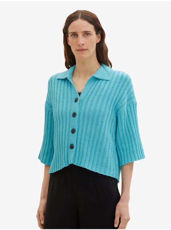 Tom Tailor Turquoise Ladies Sweater Tom Tailor - Women