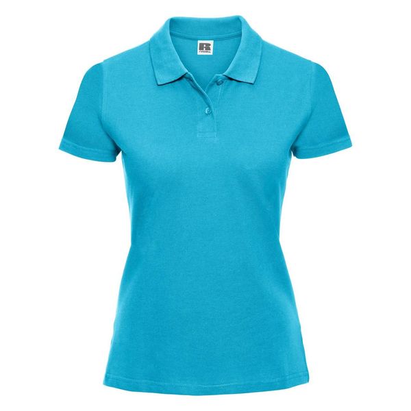 RUSSELL Turquoise Women's Polo Shirt 100% Cotton Russell