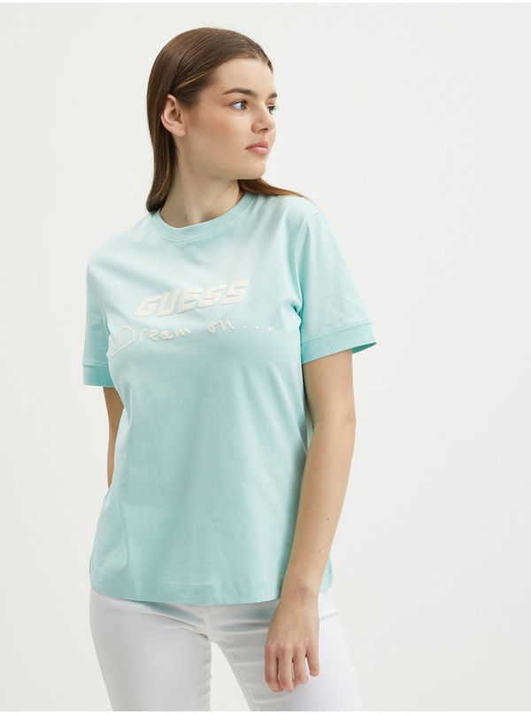 Guess Turquoise Women's T-Shirt Guess Dalya - Women
