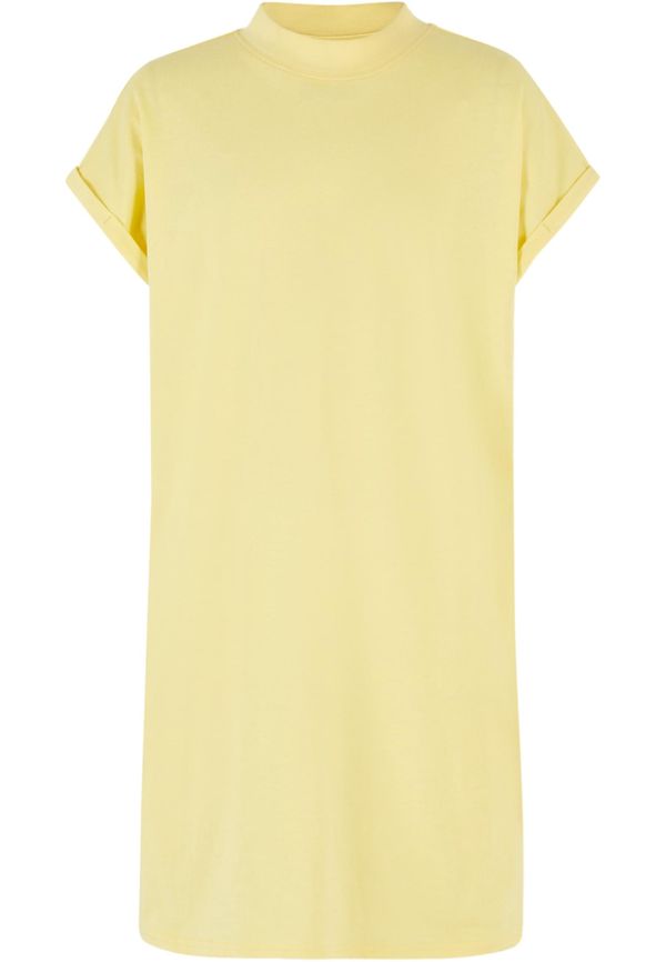 Urban Classics Kids Turtle Extended Shoulder Dress for Girls - Yellow