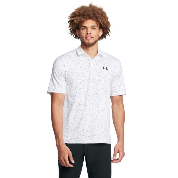 Under Armour UA T2G Printed Polo-WHT