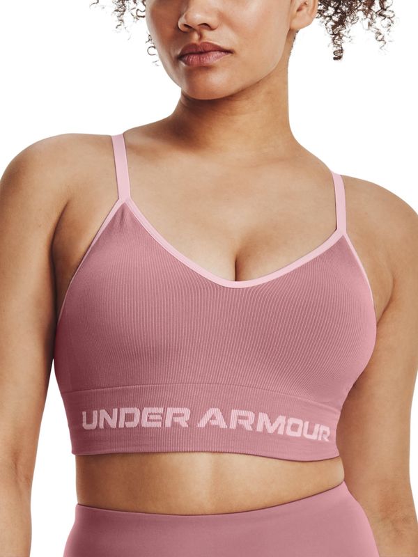 Under Armour Under Armour Bra UA Seamless Low Long Rib-PNK - Women