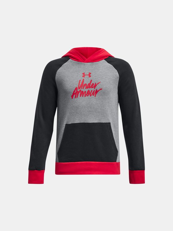 Under Armour Under Armour Pulover UA Rival Fleece Script CB HD-BLK - Boys