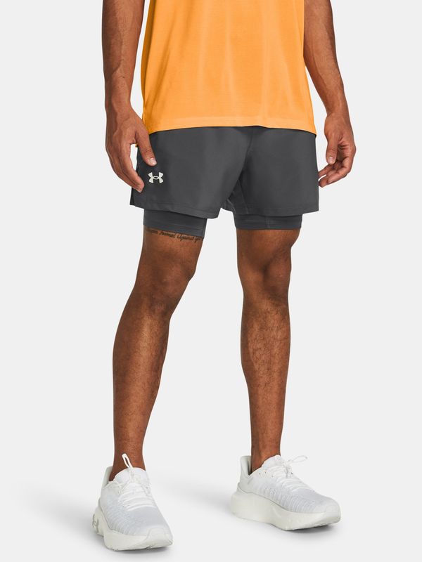 Under Armour Under Armour Shorts UA LAUNCH 5'' 2-IN-1 SHORTS-GRY - Men