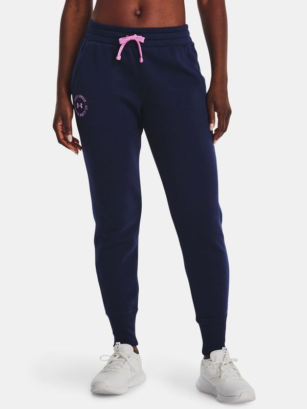 Under Armour Under Armour Sweatpants Rival Fleece Crest Joggers-NVY - Women