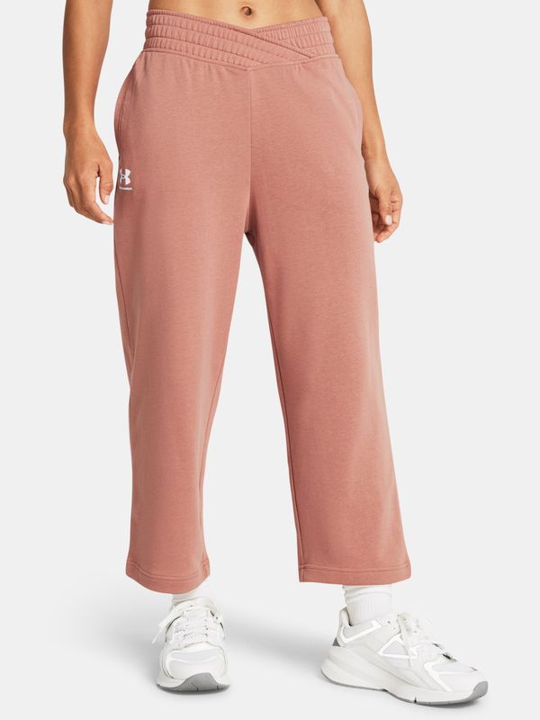 Under Armour Under Armour Sweatpants UA Rival Terry Crop Wide Leg-PNK - Women