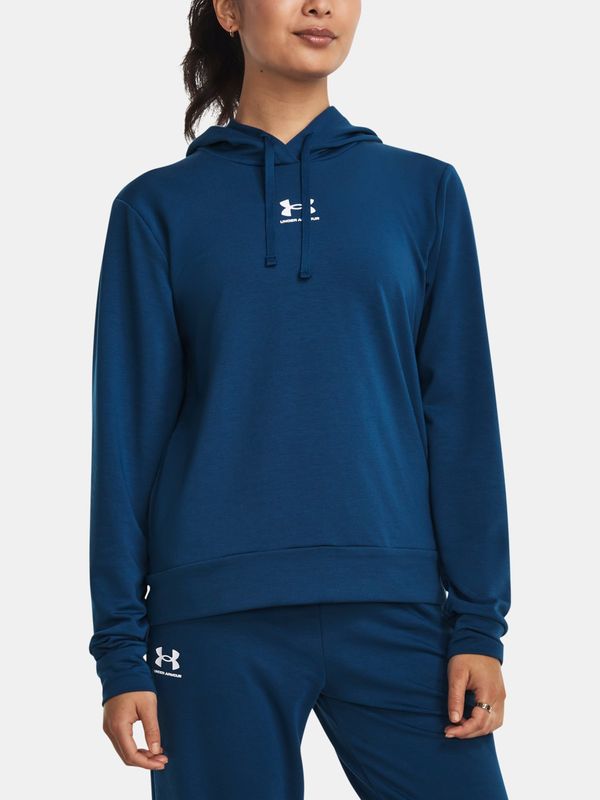 Under Armour Under Armour Sweatshirt Rival Terry Hoodie-BLU - Women