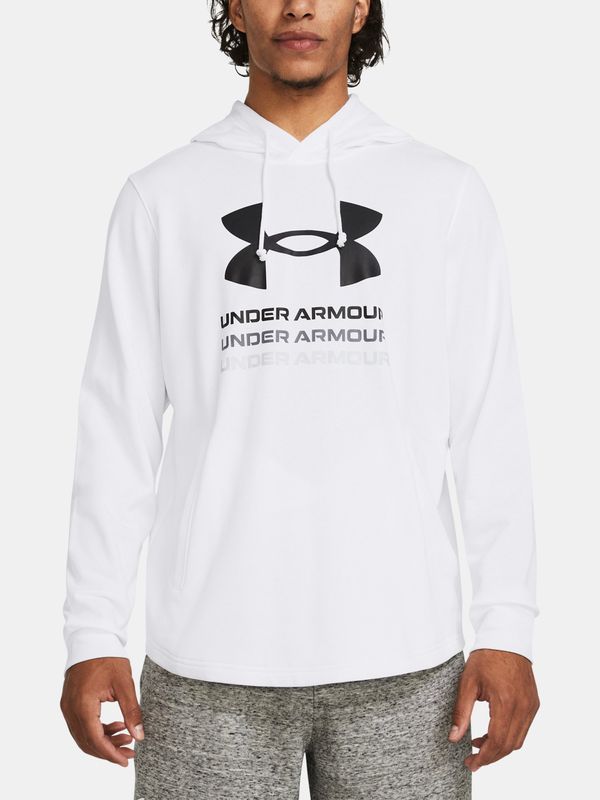 Under Armour Under Armour Sweatshirt UA Rival Terry Graphic Hood-WHT - Men