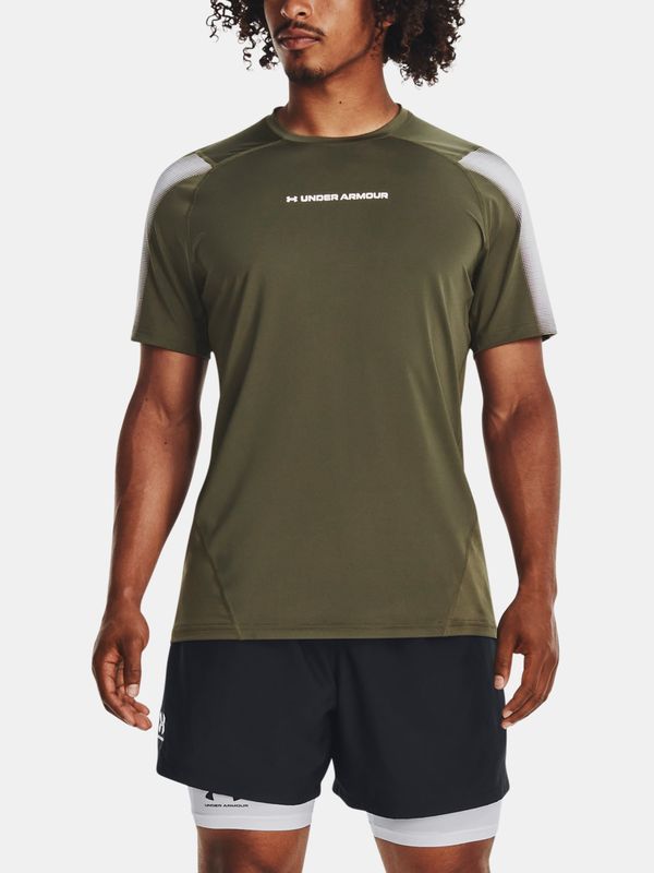 Under Armour Under Armour T-Shirt UA HG Armour Nov Fitted SS-GRN - Mens