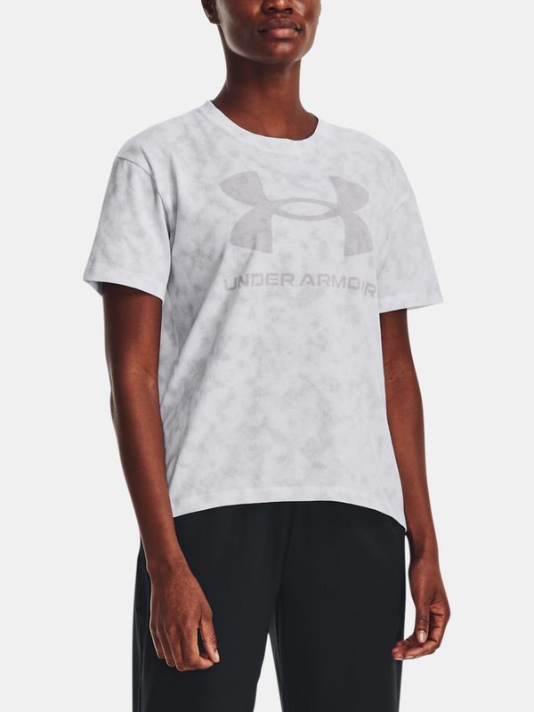 Under Armour Under Armour T-Shirt UA LOGO AOP HEAVYWEIGHT SS-WHT - Women