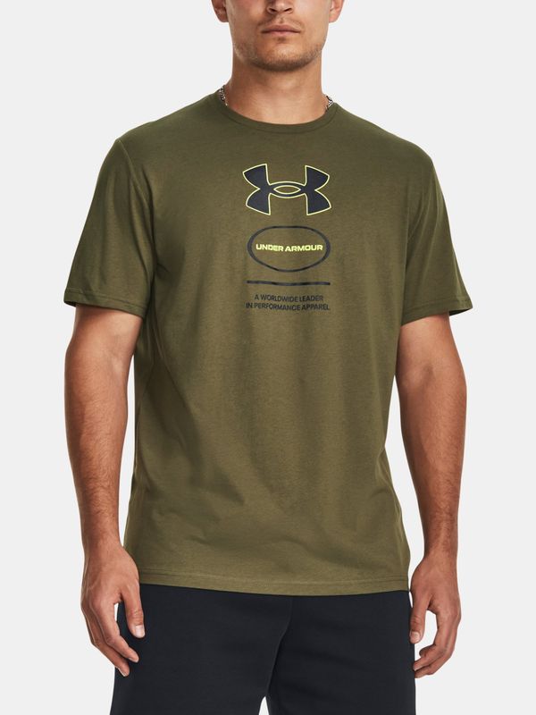 Under Armour Under Armour T-Shirt UA M Branded GEL Stack SS-GRN - Men's
