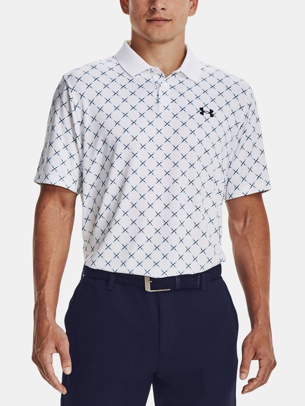 Under Armour Under Armour T-Shirt UA Perf 3.0 Printed Polo-WHT - Men
