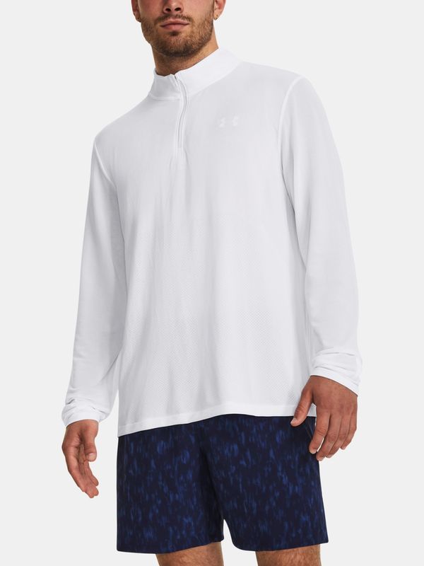 Under Armour Under Armour T-shirt UA SEAMLESS STRIDE 1/4 ZIP-WHT - Men