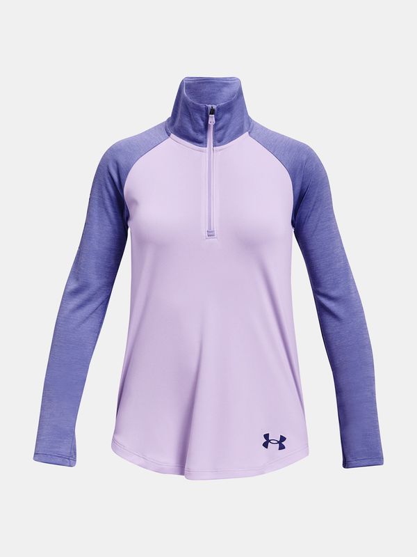 Under Armour Under Armour T-Shirt UA Tech Graphic 1/2 Zip -PPL - Girls