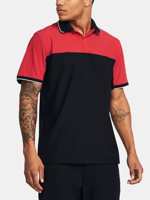 Under Armour Under Armour T-Shirt UA Tour Tips Blocked Polo-RED - Men's