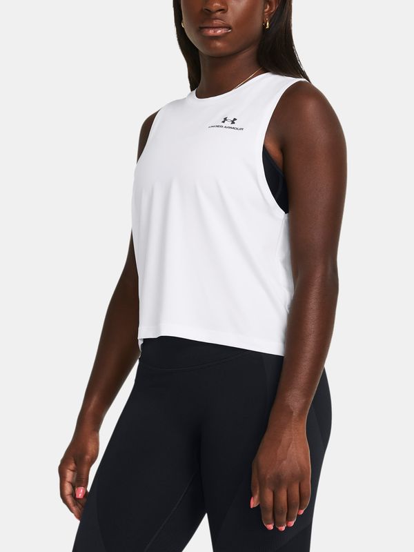 Under Armour Under Armour Tank Top Vanish Energy Crop Tank-WHT - Women