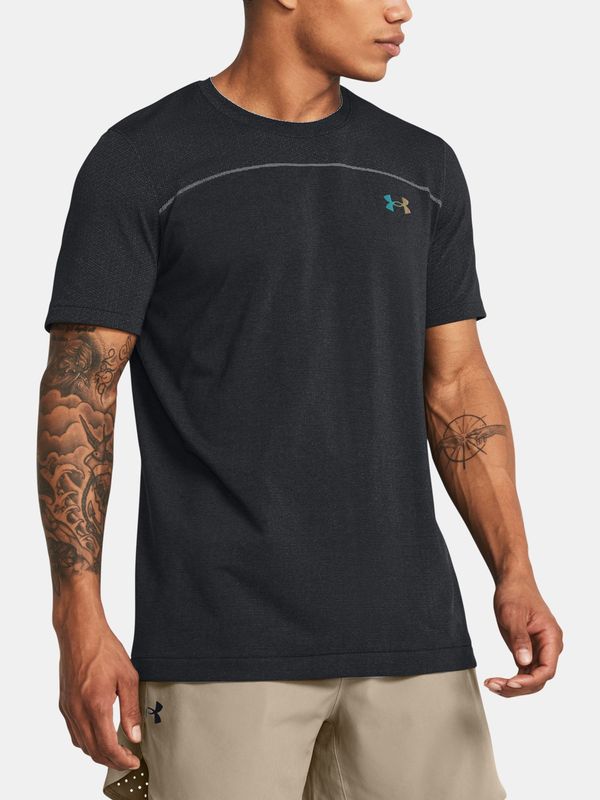 Under Armour Under Armour UA Rush Seamless Wordmark T-Shirt SS-BLK - Men's