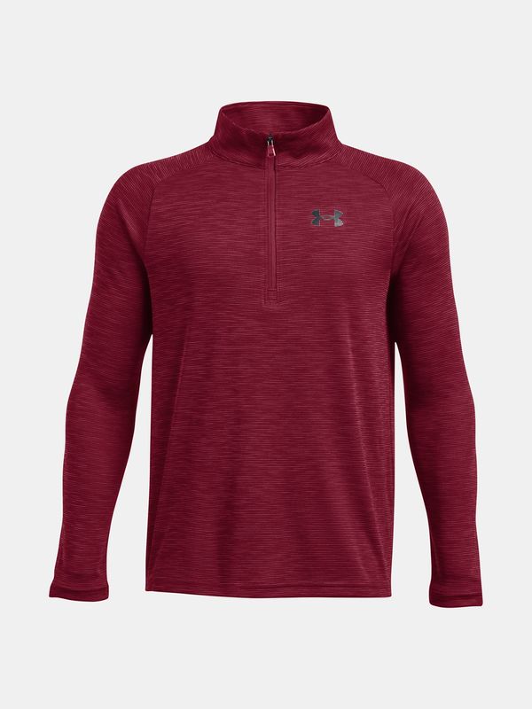 Under Armour Under Armour UA Tech Textured 1/2 Zip-RED T-shirt - Boys