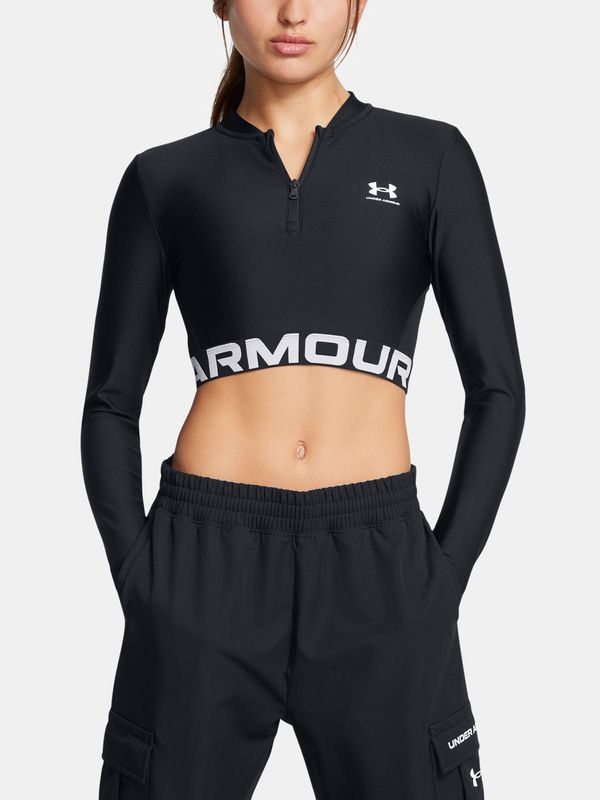 Under Armour Under Armour Women's T-shirt HeatGear Rib 1/4 Zip LS - Women