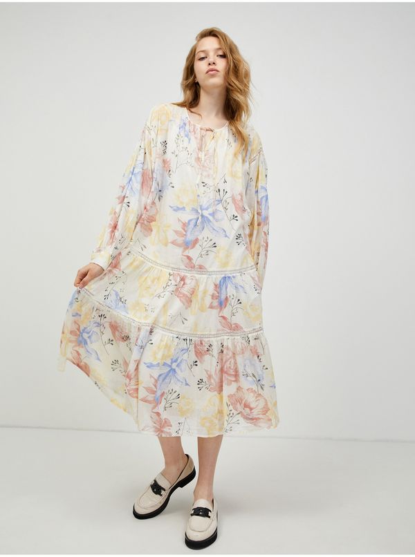 Vero Moda Vero MODA Sally Cream Floral Dress