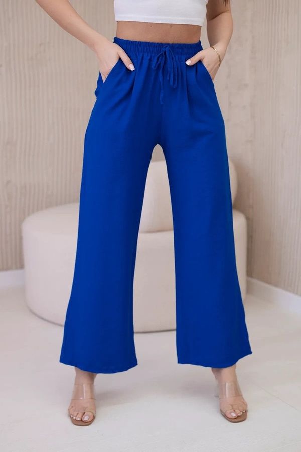 Kesi Viscose wide trousers cornflower