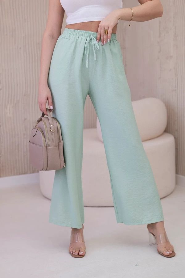 Kesi Viscose wide trousers light mint