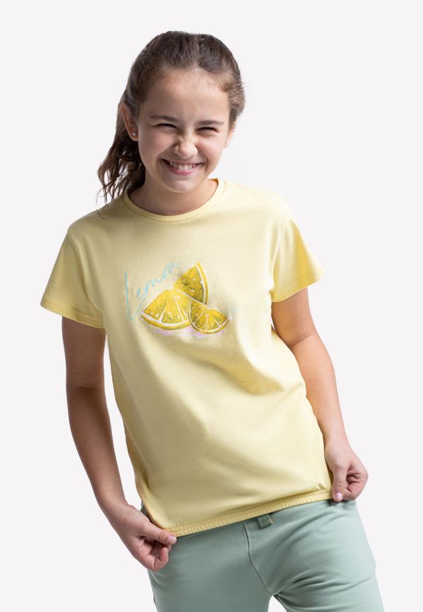Volcano Volcano Kids's Regular T-Shirt T-Lemon Junior G02473-S22