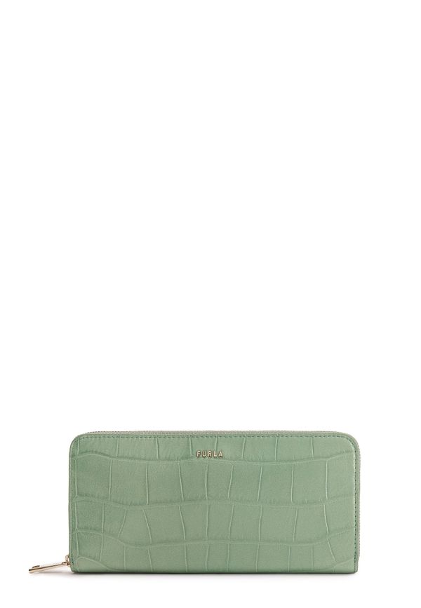 Furla Wallet - FURLA BABYLON XL ZIP AROUND SL green