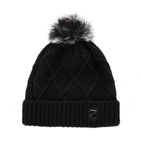 ALPINE PRO Warm hat with pompom ALPINE PRO GODERE black