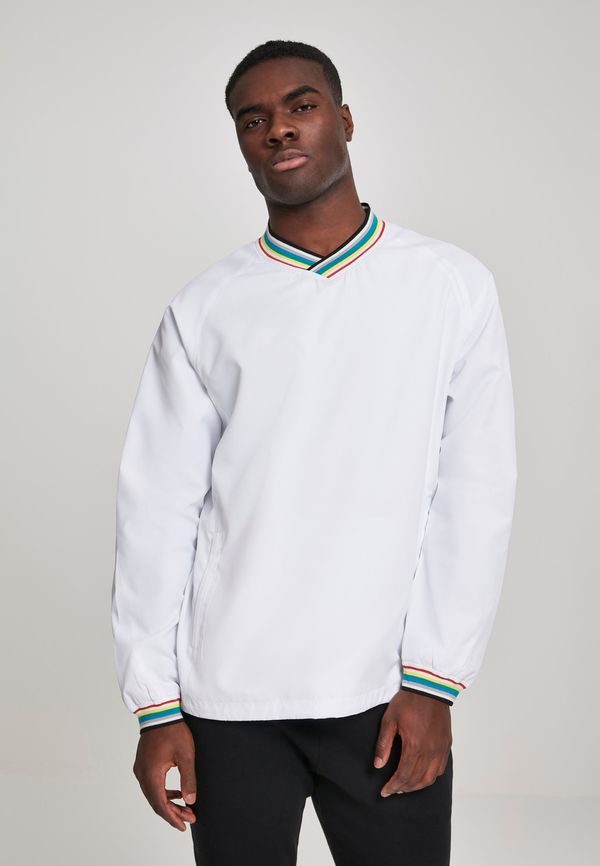 UC Men Warm Up Pull Over wht/multicolor