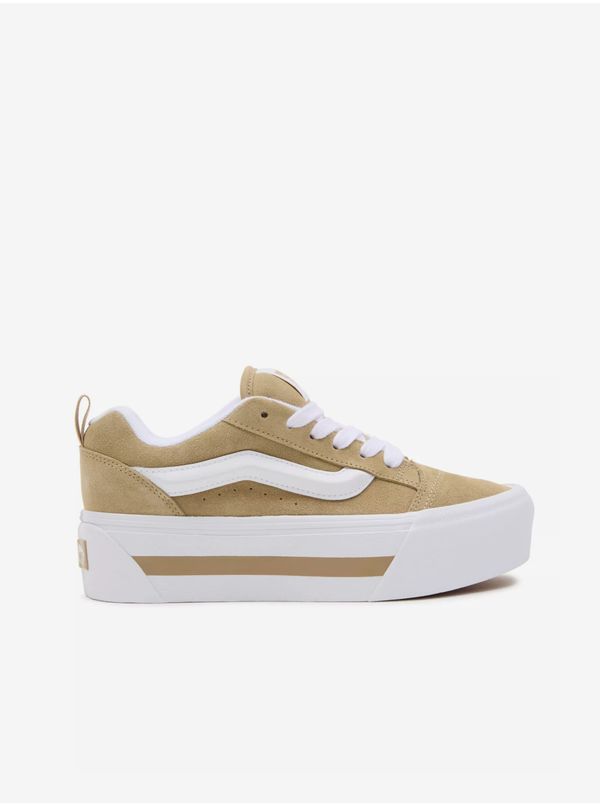 Vans White and Beige Womens Sneakers VANS Knu Stack - Women