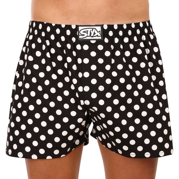 STYX White-and-black men's polka dot shorts Styx Polka Dots