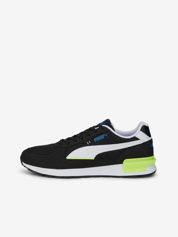 Puma White and black men's sneakers with details in Suede finish Puma Graviton