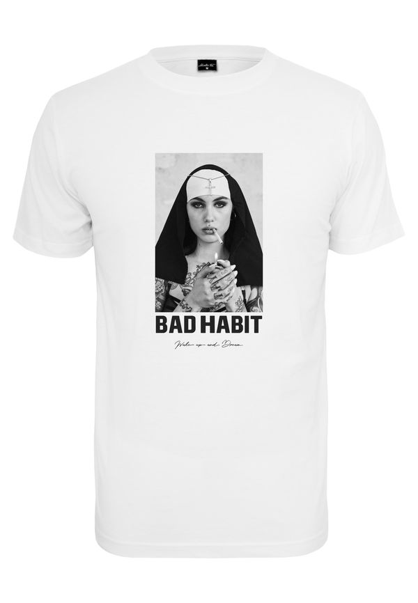 MT Men White Bad Habit T-Shirt