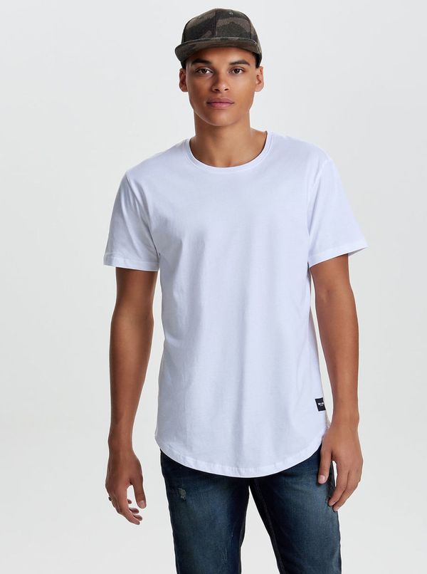 Only White Basic T-Shirt ONLY & SONS Matt - Men