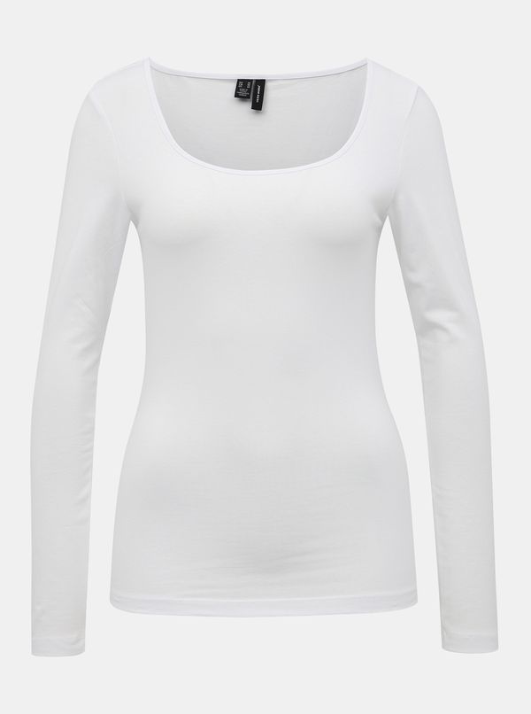 Vero Moda White basic T-shirt VERO MODA Maxi My
