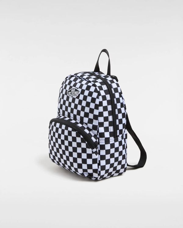 Vans White-black checkered backpack VANS