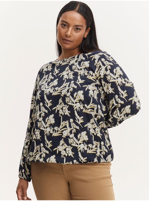 Fransa White-blue floral blouse Fransa - Women