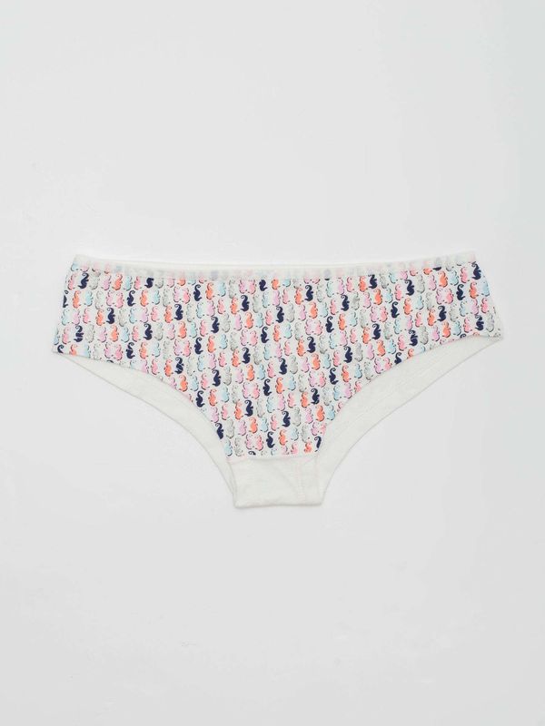 Fashionhunters White cotton panties