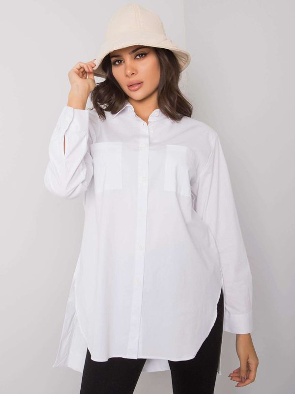 Fashionhunters White cotton shirt