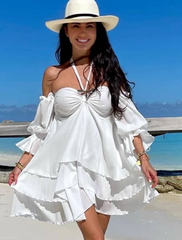 By o la la White dress By o la la axp0747. R01