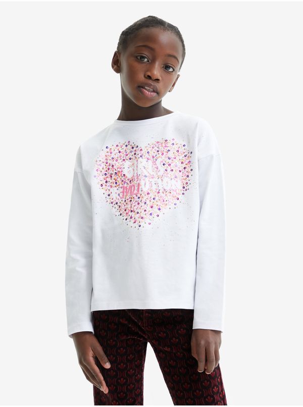 DESIGUAL White girls' T-shirt Desigual Alba - Girls