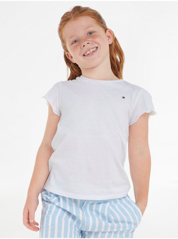 Tommy Hilfiger White Girls' T-Shirt Tommy Hilfiger - Girls