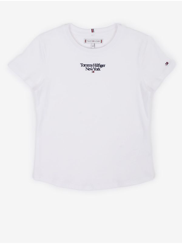 Tommy Hilfiger White Girls' T-Shirt Tommy Hilfiger - Girls