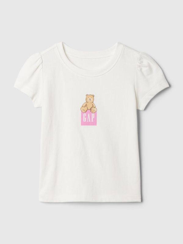 GAP White girls' T-shirt with GAP Brannan logo