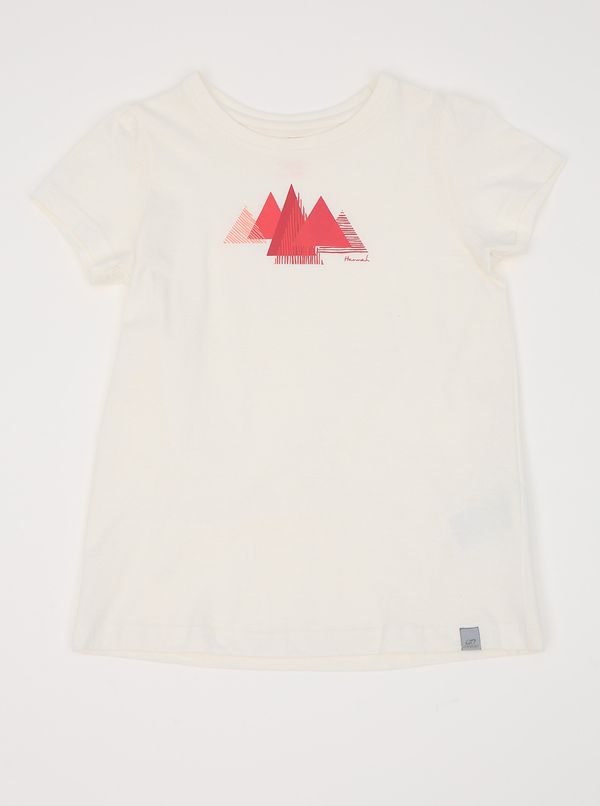 HANNAH White girl's T-shirt with hannah pontel print