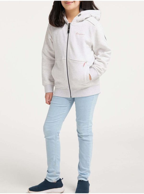 Ragwear White Girls' Zipper Hoodie Ragwear Theea - Girls