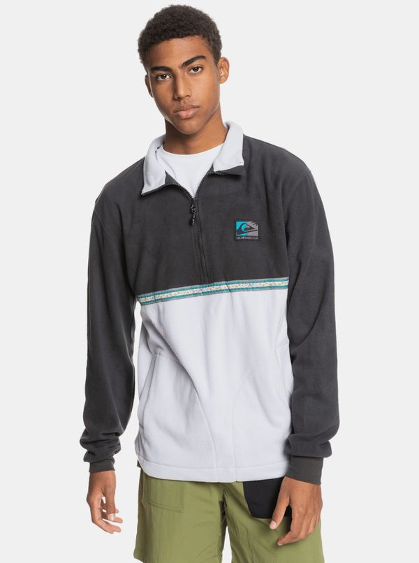 Quiksilver White-Grey Sweatshirt Quiksilver Quiksilver - Men