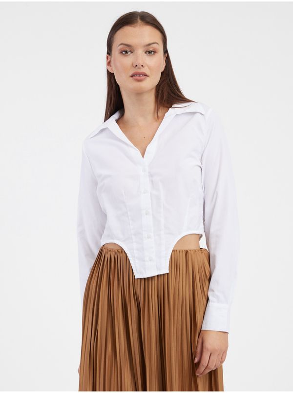 Only White Ladies Shirt with Corset ONLY Agla - Women